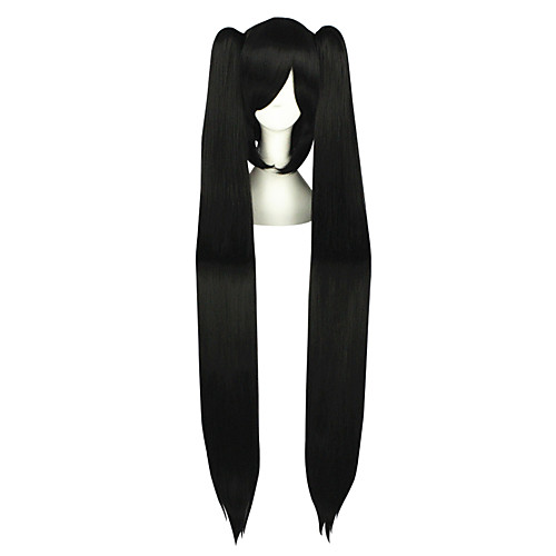 

Cosplay Wigs Vocaloid Mikuo Black Extra Long / Straight Anime Cosplay Wigs 120 CM Heat Resistant Fiber Male / Female