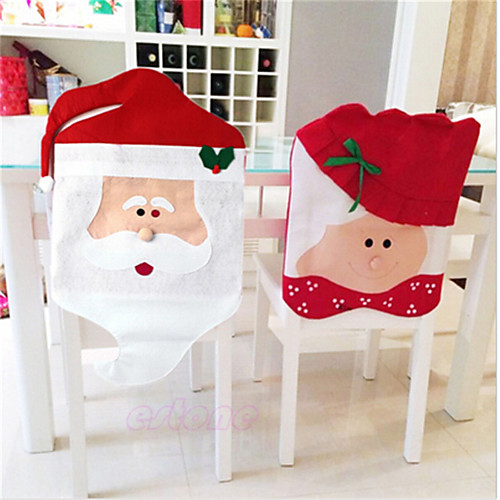 

Chair Cover Christmas / Floral / Botanicals / Holiday Textile Christmas / Party / Halloween Christmas Decoration