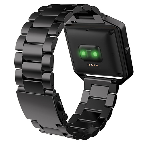 

Watch Band for Fitbit Blaze Fitbit Sport Band Metal / Stainless Steel Wrist Strap