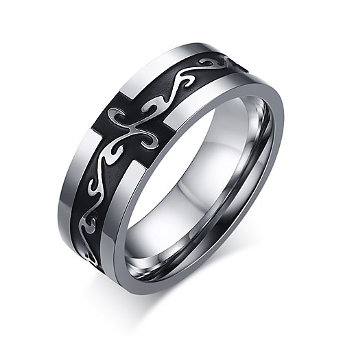 

Band Ring Two tone Silver Titanium Steel Dragon Ladies Personalized Vintage 7 8 9 10 11 / Men's