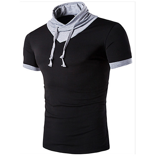 

Men's T shirt Solid Colored Short Sleeve Daily Tops Active White Black Dark Gray