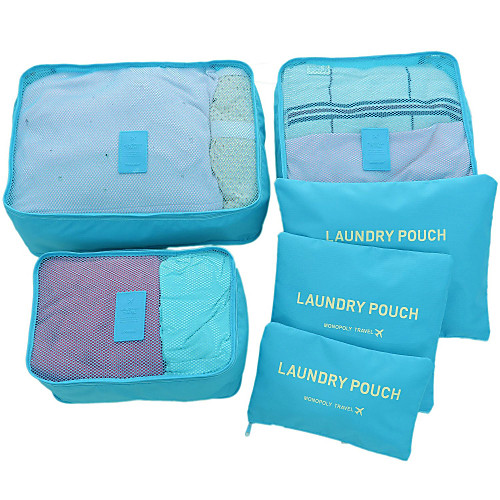 

Textile Plastic Oval Novelty Multi-functional Home Organization, Six-piece Suit Storage Bags