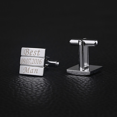 

Zinc Alloy Cufflinks & Tie Clips Groom Groomsman Wedding Anniversary Birthday