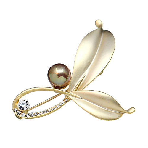 

Women's Brooches Ladies Crystal Brooch Jewelry Golden Silver For Party Casual Daily