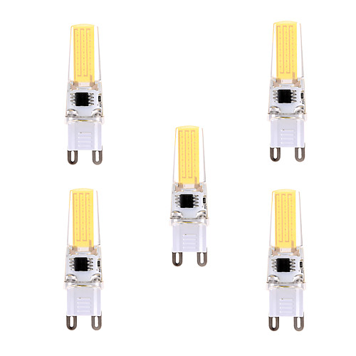 

YWXLIGHT 5pcs 5 W LED Bi-pin Lights 400-500 lm G9 T 1 LED Beads COB Dimmable Decorative Warm White Cold White 220-240 V 110-130 V / 5 pcs / RoHS