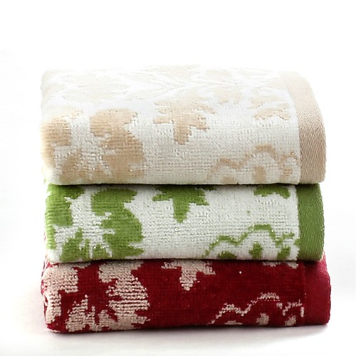 

1 PC Full Cotton Thickening Hand Towel 13 by 30 Super Soft Floral Pattern