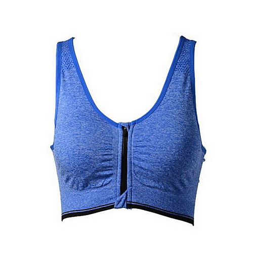 

Women's Sports Bra Sports Bra Top Running Bra Cotton Running Exercise & Fitness Sunscreen Comfortable Purple Grey Blue Classic / Stretchy