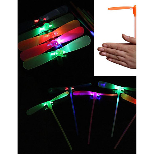 

LED Lighting Bamboo Copter Dragonfly Lighting Plastic Adults' Toy Gift