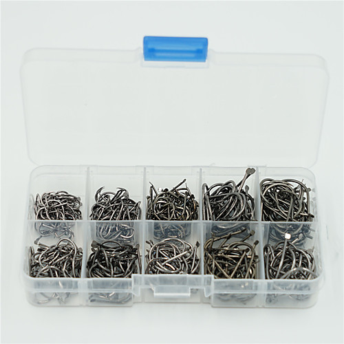 

500 pcs Carbon Steel Fishing Hooks Sea Fishing / Fly Fishing / Bait Casting Thin Hang-Nail