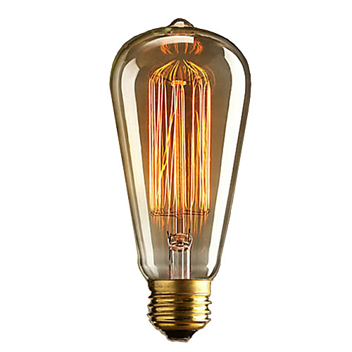 

1 pc E27 40W ST64 Dimmable Edison Decorative Bulb Warm White