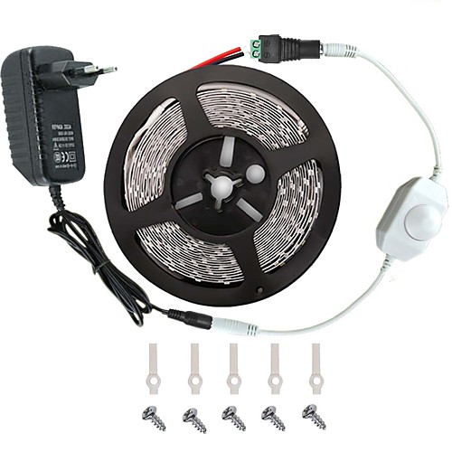 

KWB 5m Light Sets 300 LEDs 3528 SMD Warm White White Red Remote Control / RC Cuttable Dimmable 100-240 V / Linkable / Suitable for Vehicles / Self-adhesive / Color-Changing / IP44