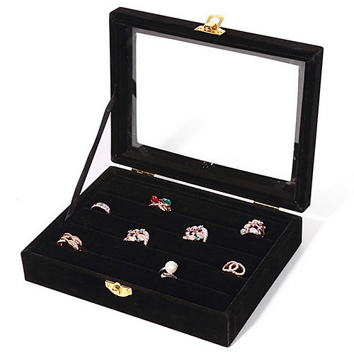 

Square Jewelry Boxes - Fashion Black, White, Blue / Women's