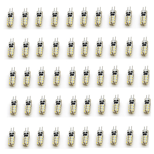 

50pcs 2 W LED Bi-pin Lights 90-110 lm G4 T 24 LED Beads SMD 3014 Decorative Warm White Cold White 12 V