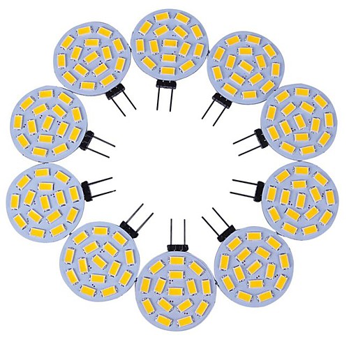 

10pcs 3 W LED Bi-pin Lights 200-300 lm G4 T 15 LED Beads SMD 5730 Decorative Warm White Cold White 12 V / 10 pcs / RoHS
