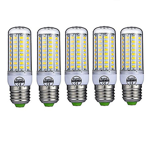 

5pcs 10 W LED Corn Lights 980 lm E26 / E27 T 72 LED Beads SMD 5730 Decorative Warm White Cold White 220-240 V / 5 pcs / RoHS
