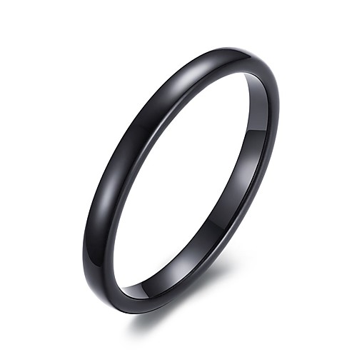 

Band Ring Black Tungsten Steel Ladies Fashion 6 7 8 9 10 / Men's / Men's