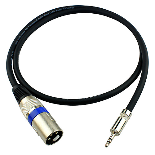 

JSJ 3.5mm Stereo Male to 3-Pin XLR Male Microphone Audio Cable (OD6.0mm 2m/6.5FT)