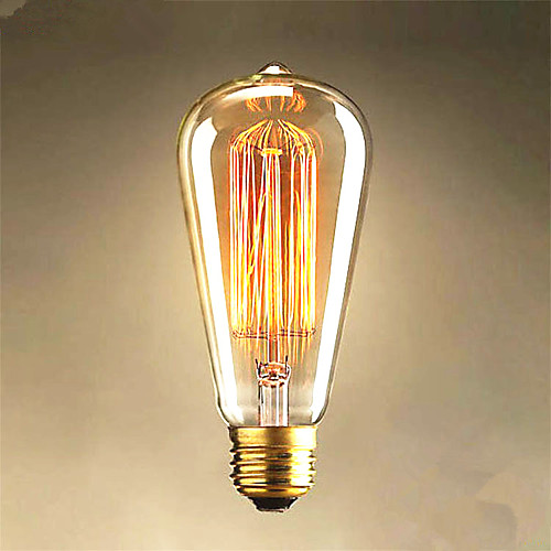 

1pc 40 W E26 / E27 ST64 Warm White 2300 k Retro / Decorative Incandescent Vintage Edison Light Bulb 220-240 V