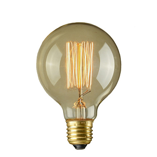 

1pc 40 W E26 / E26 / E27 / E27 G95 Warm White 2300 k Incandescent Vintage Edison Light Bulb 110-220 V / 220-240 V / 110-130 V