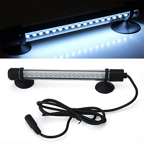 

Aquarium Light LED Light Fish Tank Light Silver Energy Saving Aluminum 2.5 W