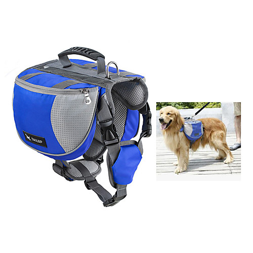 

Dog Carrier Bag Travel Backpack Dog Pack Dog Backpack Dog Saddle Bag Waterproof Portable Nylon Black Red Blue