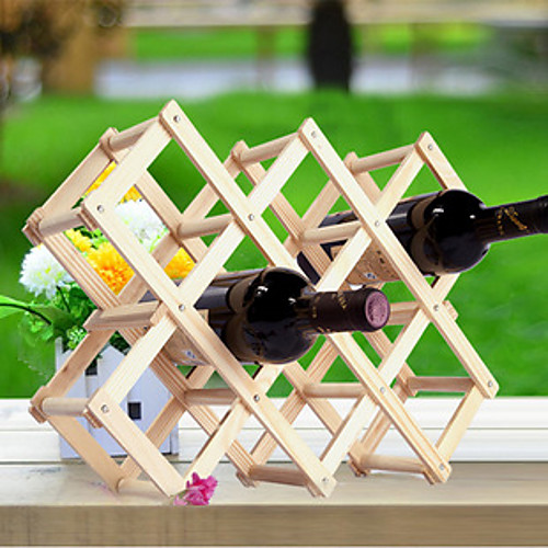 

Creative Kitchen Wood Art Wine Rack Grogshop Restaurant Decoration
