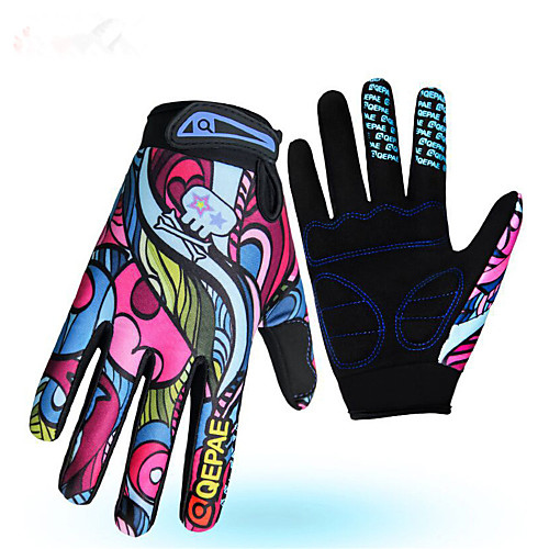

Winter Bike Gloves / Cycling Gloves Mountain Bike MTB Anti-Slip Breathable Sweat wicking Protective Full Finger Gloves Sports Gloves Lycra Rainbow for Adults' Outdoor