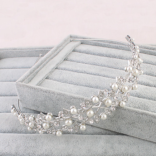 

Rhinestone Tiaras / Headwear with Floral 1pc Wedding / Special Occasion / Office & Career Headpiece