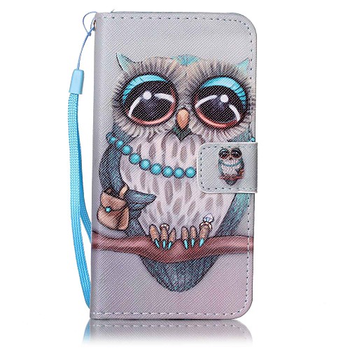 

Phone Case For Samsung Galaxy Full Body Case Leather Wallet Card A5(2016) A3(2016) Wallet Card Holder Owl Hard PU Leather