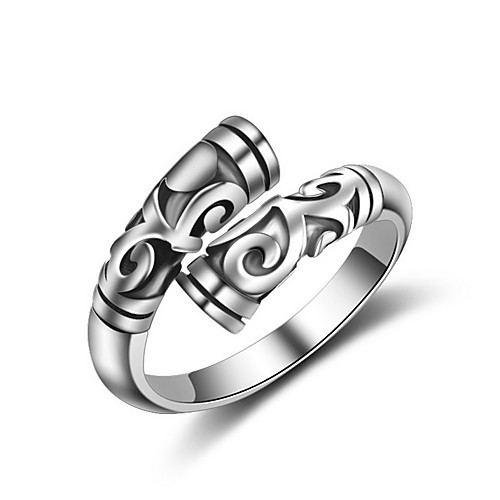 

Band Ring Crossover Silver Rose Gold Sterling Silver Ladies Asian Fashion One Size / Knuckle Ring / Men's