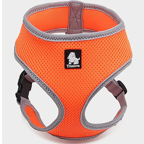 

Dog Harness Mesh Harness Breathable Adjustable / Retractable Vest Solid Colored Mesh Black Purple Red Blue Pink