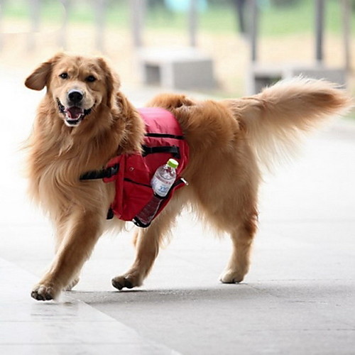 

Dog Carrier Bag Travel Backpack Dog Pack Dog Backpack Dog Saddle Bag Waterproof Portable Textile Red Blue Green