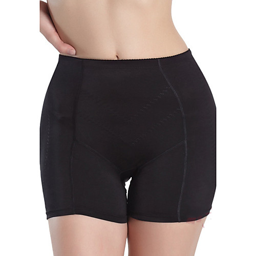 

Women's Plus Size Solid Colored Shaping Panty Mid Waist Black M