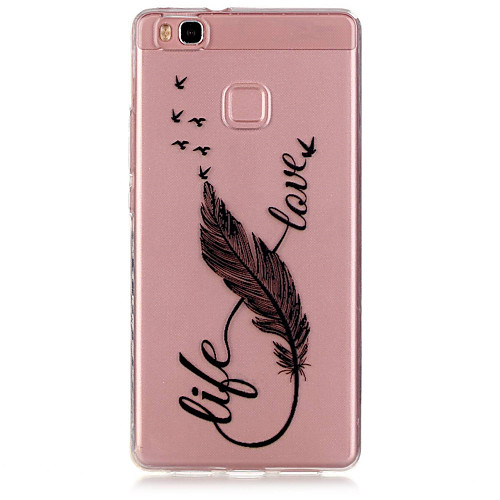 

Case For Huawei P9 / Huawei P9 Lite / Huawei Huawei P9 Lite / Huawei P9 / Huawei Transparent Back Cover Feathers Soft TPU