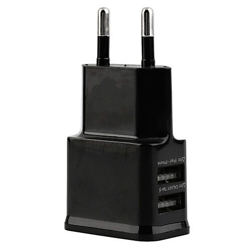 

Home Charger / Portable Charger USB Charger EU Plug Multi Ports 2 USB Ports 2.1 A for