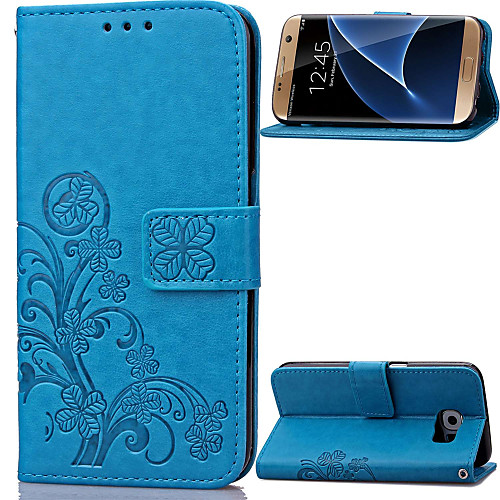 

Phone Case For Samsung Galaxy Full Body Case S8 Plus S8 S7 edge S7 S6 edge S6 S5 Mini S5 S4 Mini S4 Wallet Card Holder with Stand Flower PU Leather