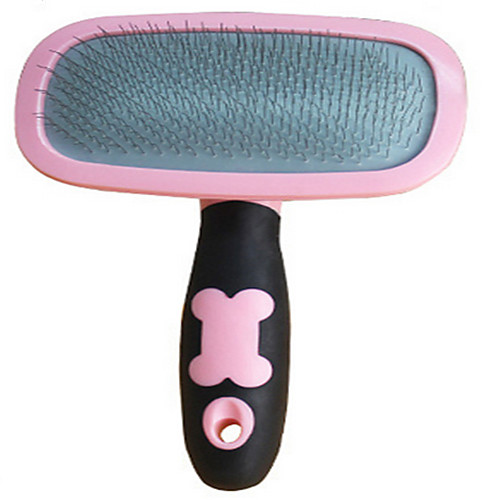 

Dog Grooming Health Care Cleaning Plastic Comb Brush Casual / Daily Pet Grooming Supplies Pink