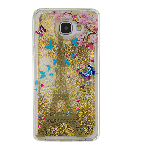 

Phone Case For Samsung Galaxy Back Cover A5(2016) A3(2016) Flowing Liquid Pattern Glitter Shine Soft TPU