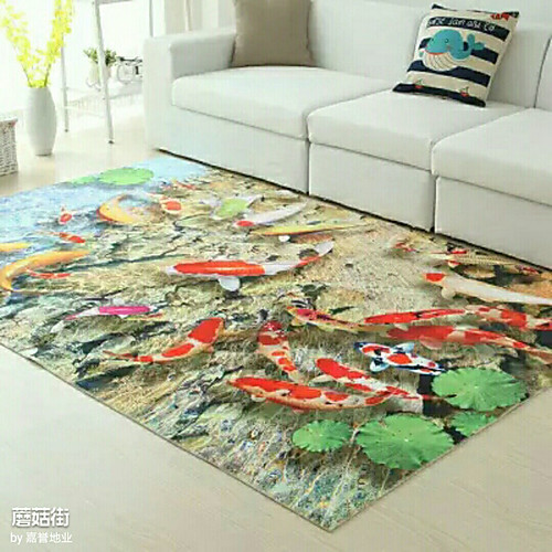 

Bath Rugs Traditional Polyester, Square Superior Quality Rug