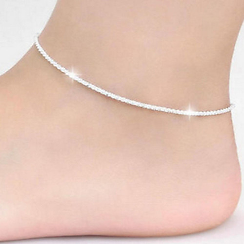

Anklet Simple Simple Style Small Women's Body Jewelry For Casual Daily Copper Silver