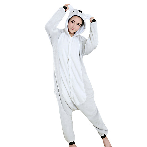 

Adults' Kigurumi Pajamas Koala Onesie Pajamas Velvet Mink Gray Cosplay For Men and Women Animal Sleepwear Cartoon Festival / Holiday Costumes