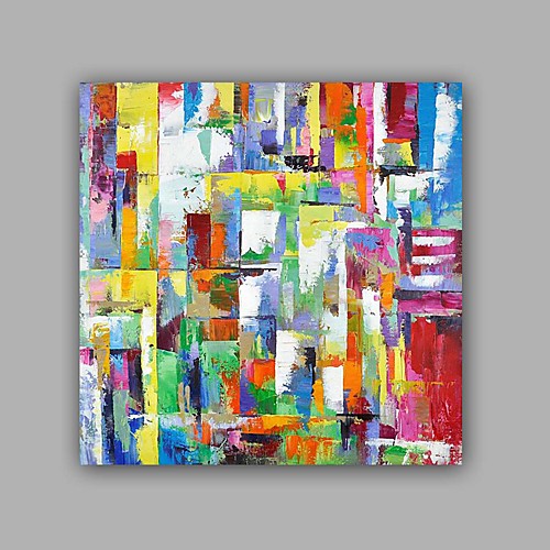 

Oil Painting Hand Painted Square Abstract Classic Modern Stretched Canvas