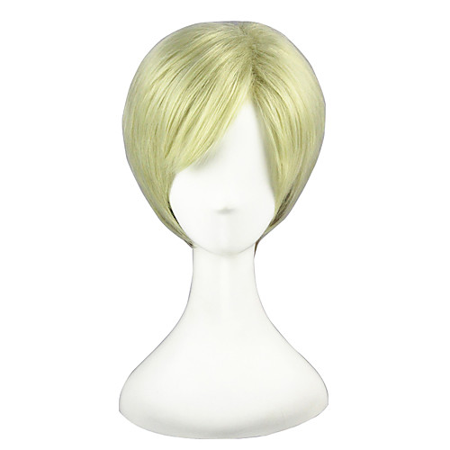 

Cosplay Wigs GOSICK Alice Margatroid Golden Short Anime Cosplay Wigs 30 CM Heat Resistant Fiber Unisex