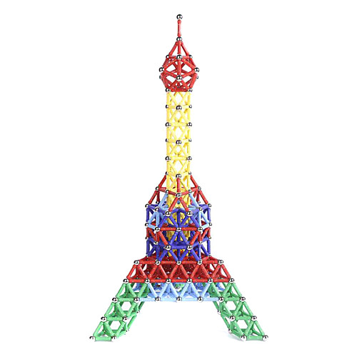 

228 pcs Magnet Toy Magnetic Sticks Building Blocks 3D Magnetic Blocks Metalic Plastic Iron Novelty Educational STEAM Toy Kid's / Adults' Boys' Girls' Toy Gift