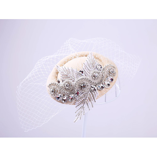 

Lace Rhinestone Net Fascinators Headpiece Classical Feminine Style