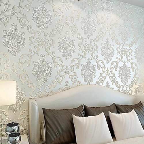 

Wallpaper Wall Covering Sticker Film Adhesive Required Damask Non Woven Home Décor 100055cm