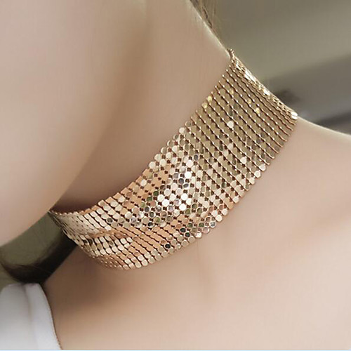 

Women's Choker Necklace Statement Necklace Lasso Statement Ladies Fashion Punk Rhinestone Silver Plated Rose Gold Plated Silver Gold Necklace Jewelry For Christmas Gifts Party Casual
