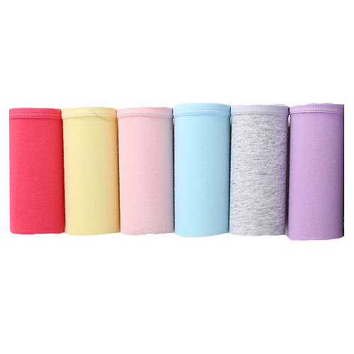 

Women's Solid Colored Seamless Panty Low Waist Cotton Rainbow M
