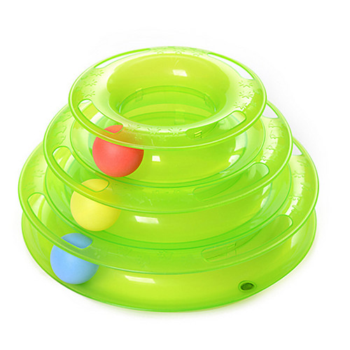 

Ball Cat Teasers Interactive Training Interactive Toy Interactive Cat Toys Fun Cat Toys Cat Kitten 1 Piece Ball Track Disk Plastic Gift Pet Toy Pet Play