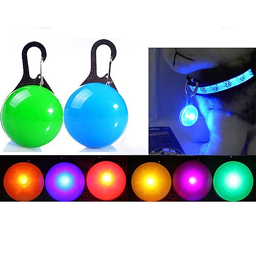 

Cat Dog Tag Collar Lights LED Pet Collar Waterproof LED Lights Batteries Included Clip-on Safety Clip-On Colorful Solid Colored Plastic Transparent White Yellow Red Blue